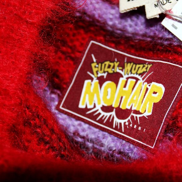 BNWT AW21 MARNI STRIPED FUZZY-WUZZY MOHAIR SWEATER 50 - Picture 9 of 12